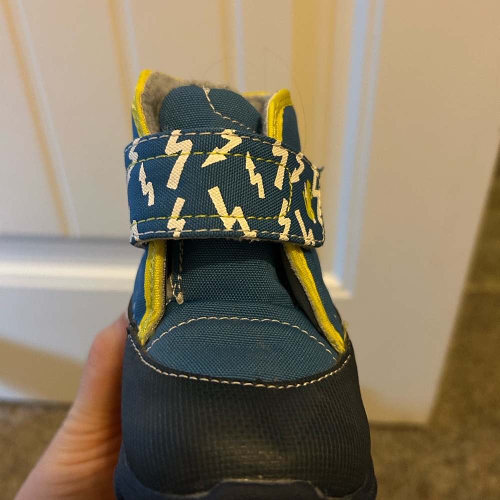 See Kai Run Kids' Boots with Blue and Yellow Lightning - Picture 7 of 7